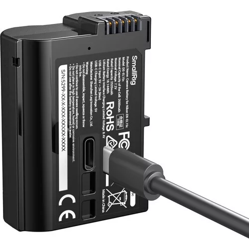 SmallRig 5299 USB-C Camera Battery with Power Display for Nikon EN-EL15c