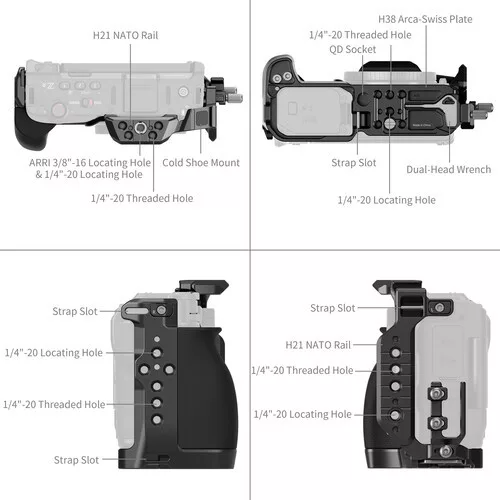 SmallRig 6113 HawkLock Quick Release Cage Kit for Nikon ZR
