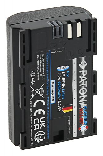 PATONA LP-E6P PLATINUM akkumulátor (USB-C) (2.400mAh) (for Canon) (1361)