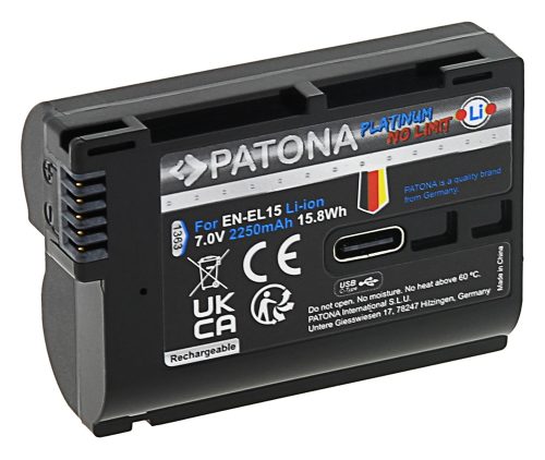 PATONA EN-EL15c PLATINIUM akkumulátor (USB-C) (2.250mAh) (1363)