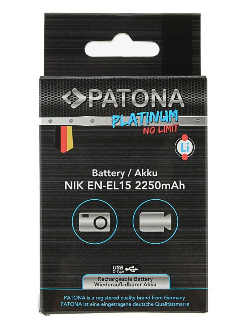 PATONA EN-EL15c PLATINIUM akkumulátor (USB-C) (2.250mAh) (1363)