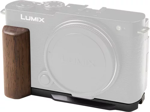 SmallRig 5945 L-Shaped Mount Plate with Wooden Handle for Panasonic S9