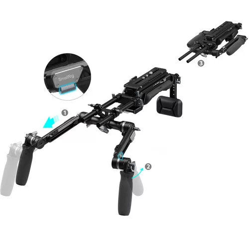 SmallRig 5199 HawkLock VCT-14 Type Shoulder Rig (SR009)
