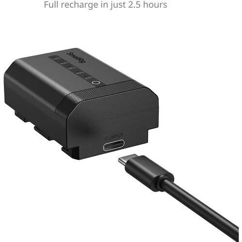 SmallRig 5297 USB-C Camera Battery with Power Display for Sony NP-FZ100
