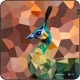 SmallRig 6040 Camera Wrap Wild China Film Series Green Peafowl Pattern