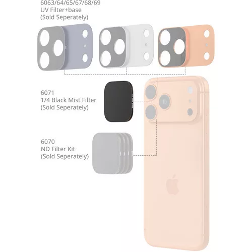 SmallRig 6071 Square 1/4 Black Mist Filter for iPhone 17 Pro Series