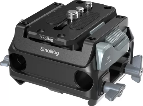 SmallRig 5366 Manfrotto-Type Mount Plate Kit with 15mm Dual Rod Clamp