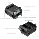 SmallRig 5366 Manfrotto-Type Mount Plate Kit with 15mm Dual Rod Clamp