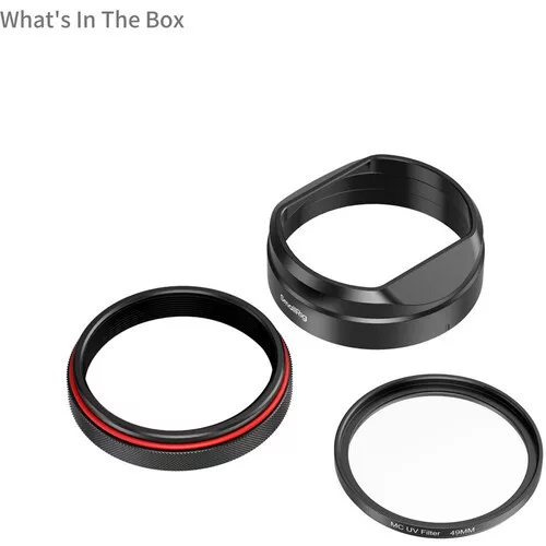 SmallRig 5850 UV Filter with Lens Hood Kit for FUJIFILM X100VI / X100V (Black)