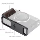 SmallRig 6237 L-Shaped Mount Plate with Wooden Handle for FUJIFILM X-E5 (Ebony, Black)