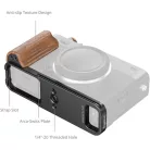 SmallRig 5985 L-Shaped Mount Plate with Wooden Handle for FUJIFILM X-E5 (Rosewood, Black)