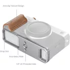 SmallRig 5984 L-Shaped Mount Plate with Wooden Handle for FUJIFILM X-E5 (Rosewood, Silver)