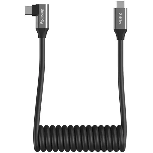 SmallRig 5730 USB-C Data Cable Coiled (Straight to Angled)