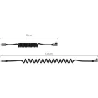SmallRig 5730 USB-C Data Cable Coiled (Straight to Angled)