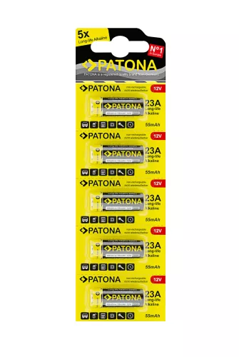 PATONA 23A alkáli elem (12V/55mAh) (5db) (1370)