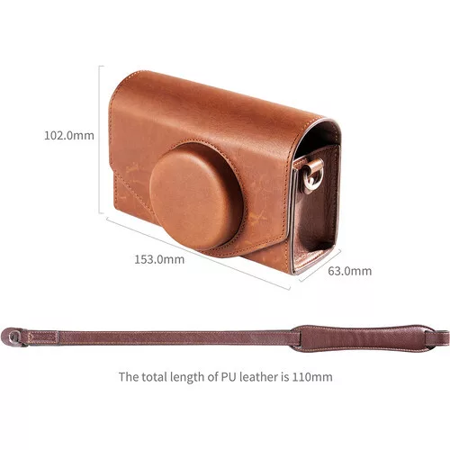 SmallRig 5986 Leather Storage Bag for FUJIFILM X-E5 / X100VI Brown