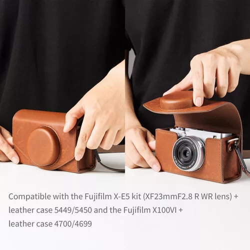 SmallRig 5986 Leather Storage Bag for FUJIFILM X-E5 / X100VI Brown