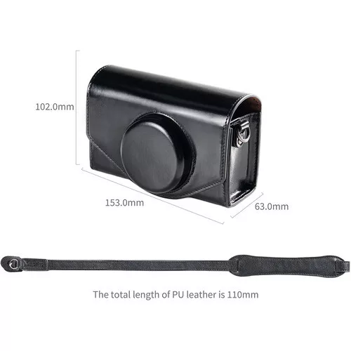 SmallRig 5987 Leather Storage Bag for FUJIFILM X-E5 / X100VI Black