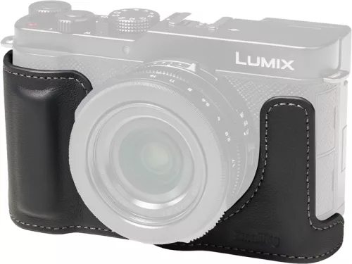 SmallRig 5698 Leather Half Case for Panasonic LUMIX L10 Black