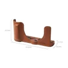 SmallRig 5699 Leather Half Case for Panasonic LUMIX L10 Brown