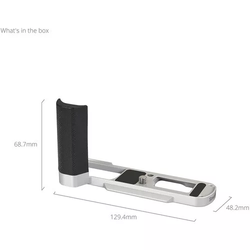 SmallRig 5701 L-Shaped Mount Plate Handle for Panasonic LUMIX L10 Silver
