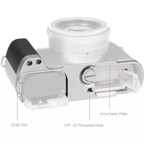 SmallRig 5701 L-Shaped Mount Plate Handle for Panasonic LUMIX L10 Silver