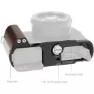SmallRig 5942 L-Shaped Mount Plate with Wooden Handle for Panasonic LUMIX L10 Black
