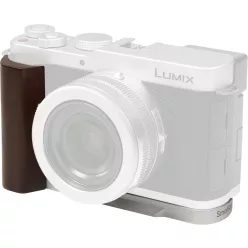   SmallRig 5943 L-Shaped Mount Plate with Wooden Handle for Panasonic LUMIX L10 Silver