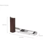 SmallRig 5943 L-Shaped Mount Plate with Wooden Handle for Panasonic LUMIX L10 Silver