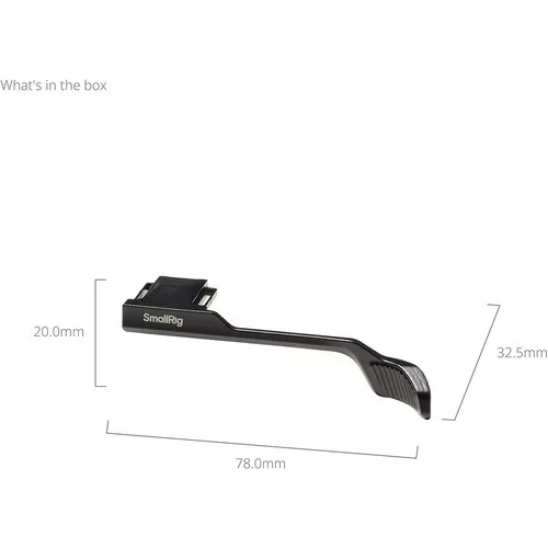SmallRig 5702 Thumb Grip for Panasonic LUMIX L10 Black