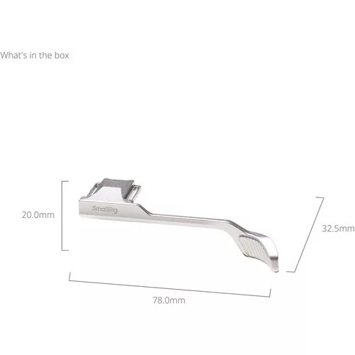 SmallRig 5703 Thumb Grip for Panasonic LUMIX L10 Silver