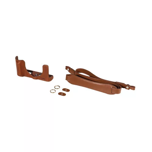 SmallRig 6275 Leather Half Case Kit for Panasonic LUMIX L10 Brown