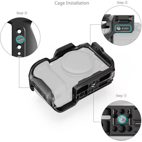 SmallRig 6372 HawkLock Quick Release Cage for Canon EOS R6 V