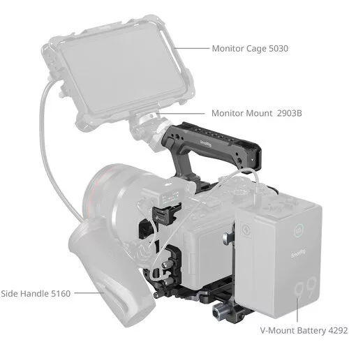 SmallRig 6381 HawkLock Quick Release Cage Kit with V-Mount Battery Plate for Canon EOS R6 V