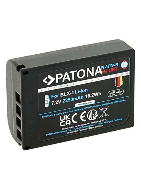 PATONA BLX-1 PLATINUM akkumulátor (USB-C) (2.250mAh) (for Olympus OM-1) (1372)