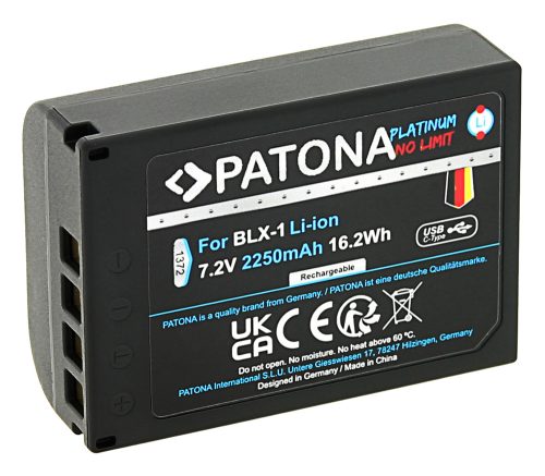 PATONA BLX-1 PLATINUM akkumulátor (USB-C) (2.250mAh) (for Olympus OM-1) (1372)