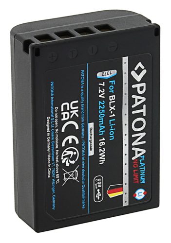 PATONA BLX-1 PLATINUM akkumulátor (USB-C) (2.250mAh) (for Olympus OM-1) (1372)