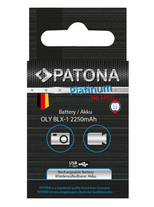 PATONA BLX-1 PLATINUM akkumulátor (USB-C) (2.250mAh) (for Olympus OM-1) (1372)