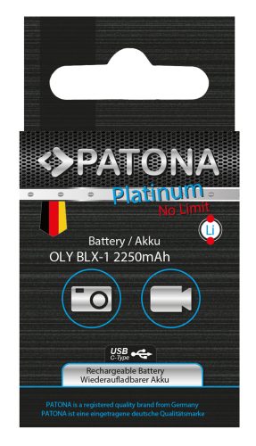 PATONA BLX-1 PLATINUM akkumulátor (USB-C) (2.250mAh) (for Olympus OM-1) (1372)