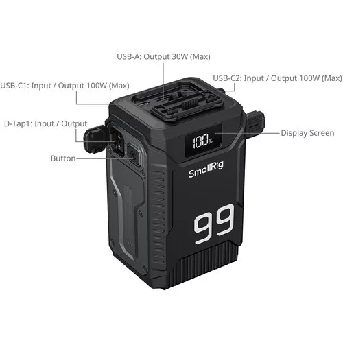 SmallRig 5864 T99 V-Mount Battery / Power Bank