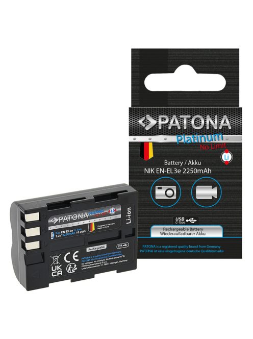 PATONA EN-EL3e akkumulátor (USB-C) (2.250mAh) (for Nikon) (1373)