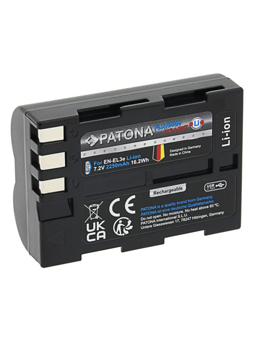 PATONA EN-EL3e akkumulátor (USB-C) (2.250mAh) (for Nikon) (1373)