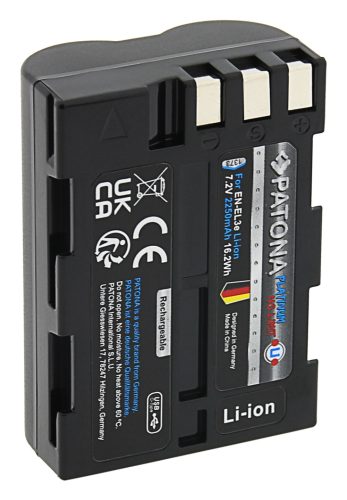 PATONA EN-EL3e akkumulátor (USB-C) (2.250mAh) (for Nikon) (1373)