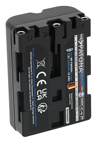 PATONA NP-FM500H PLATINUM akkumulátor (USB-C) (2.250mAh) (for Sony) (1374)