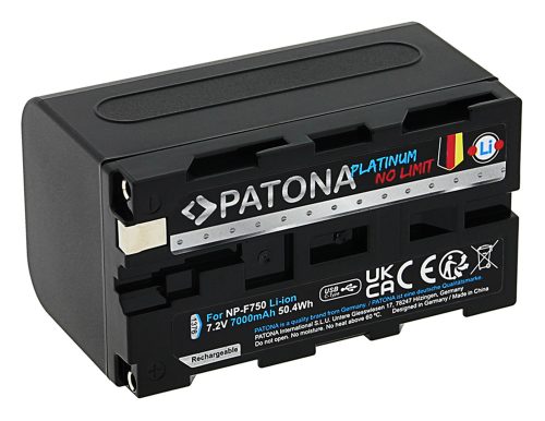 PATONA NP-F750 PLATINUM akkumulátor (USB-C) (7.000mAh) (for Sony) (1376)