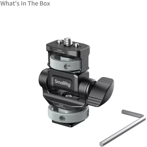 SmallRig 6313 Monitor Support for Horizontal & Vertical Shooting with Cold Shoe Mount