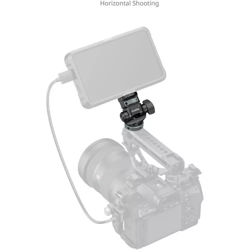 SmallRig 6313 Monitor Support for Horizontal & Vertical Shooting with Cold Shoe Mount