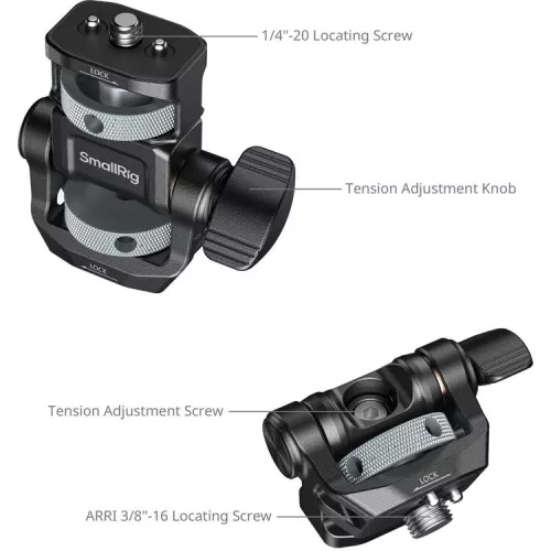 SmallRig 6314 Monitor Support for Horizontal & Vertical Shooting with ARRI 3/8"-16 Locating Screw