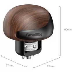  SmallRig 5926 Mini Wooden Side Handle with 1/4''-20 Locating Screw
