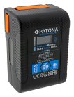 PATONA V-Mount BP-99W PLATINUM akkumulátor (LCD) (D-TAP + USB-A + USB-C + DC) (99Wh / 6.700mAh) (1383)